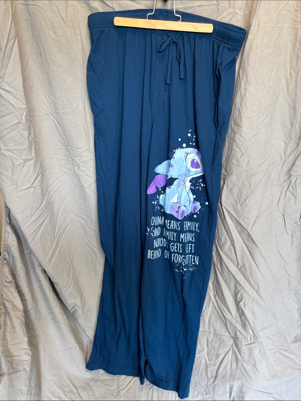 Disney Blue Stitch Graphic Sweatpants Joggers